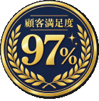 顧客満足度97％